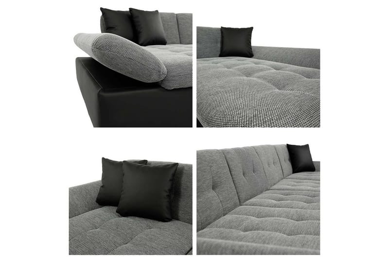 Kintore 5-sits Hörnbäddsoffa Dark grey - Møbler - Sofaer - Sovesofaer - Hjørnesovesofa