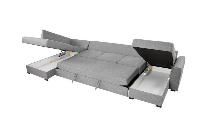 Kintore 6-sits Hörnbäddsoffa Beige/Light beige - Møbler - Sofaer - Sovesofaer - Sovesofa divan