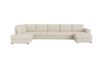 Kintore 6-sits Hörnbäddsoffa Beige/Light beige - Møbler - Sofaer - Sovesofaer - Sovesofa divan