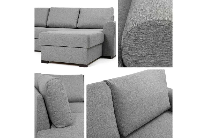 Kintore 6-sits Hörnbäddsoffa NO_BRAND Beige/Light beige - Møbler - Sofaer - Sovesofaer - Sovesofa divan