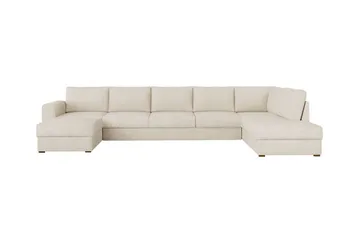 Kintore 6-sits Hörnbäddsoffa NO_BRAND White - Møbler - Sofaer - Sovesofaer - Sovesofa divan