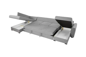 Kintore 6-sits Hörnbäddsoffa White - Møbler - Sofaer - Sovesofaer - Hjørnesovesofa