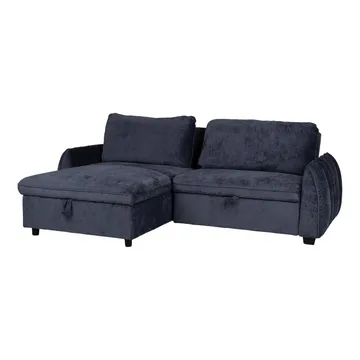 Hjørnesovesofa Klevor - Blå - Møbler - Sofaer - Sovesofaer - Hjørnesovesofa