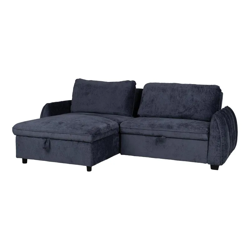 Hjørnesovesofa Klevor - Blå - Møbler - Sofaer - Sovesofaer - Hjørnesovesofa