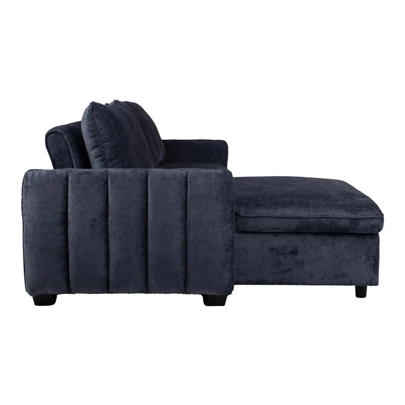 Hjørnesovesofa Klevor - Blå - Møbler - Sofaer - Sovesofaer - Hjørnesovesofa