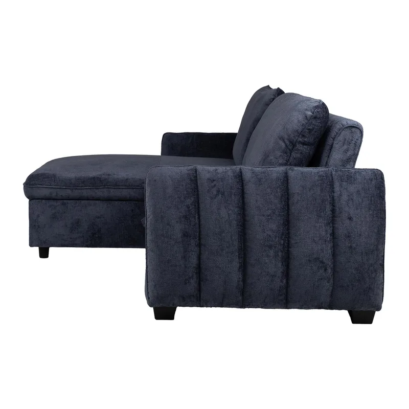 Hjørnesovesofa Klevor - Blå - Møbler - Sofaer - Sovesofaer - Hjørnesovesofa