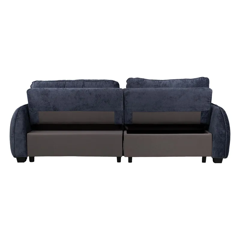 Hjørnesovesofa Klevor - Blå - Møbler - Sofaer - Sovesofaer - Hjørnesovesofa