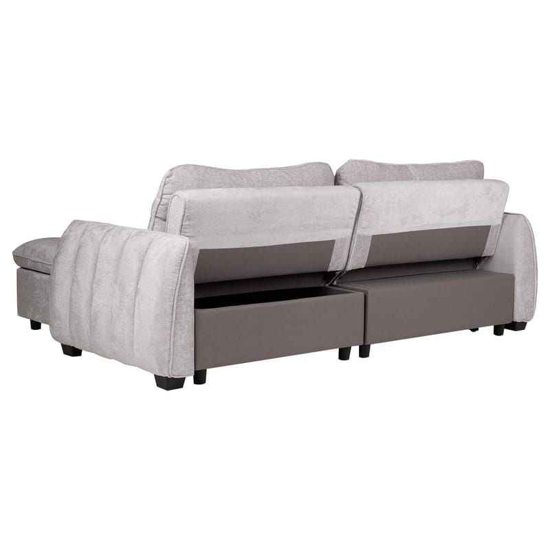 Hjørnesovesofa Klevor - Lys grå - Møbler - Sofaer - Sovesofaer - Hjørnesovesofa