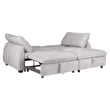 Hjørnesovesofa Klevor - Lys grå - Møbler - Sofaer - Sovesofaer - Hjørnesovesofa