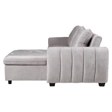 Hjørnesovesofa Klevor - Lys grå - Møbler - Sofaer - Sovesofaer - Hjørnesovesofa
