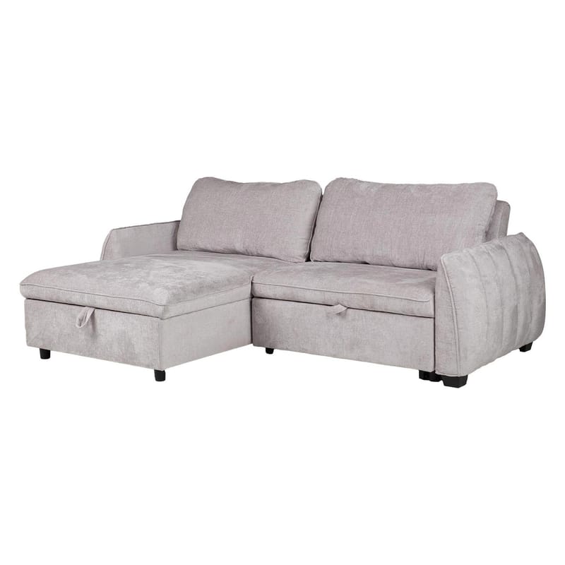 Hjørnesovesofa Klevor - Lys grå - Møbler - Sofaer - Sovesofaer - Hjørnesovesofa
