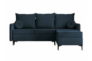 Knocklong 3-seters Hjørnesovesofa - Blå - Møbler - Sofaer - Sovesofaer - Hjørnesovesofa