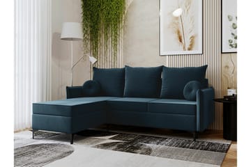 Knocklong 3-seters Hjørnesovesofa - Blå - Møbler - Sofaer - Sovesofaer - Hjørnesovesofa
