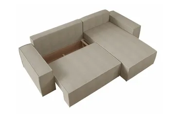 Knocklong 3-seters Hjørnesovesofa - Cream - Møbler - Sofaer - Sovesofaer - Sovesofa divan