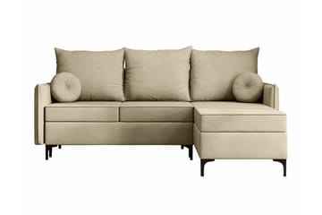 Knocklong 3-seters Hjørnesovesofa - Cream - Møbler - Sofaer - Sovesofaer - Hjørnesovesofa