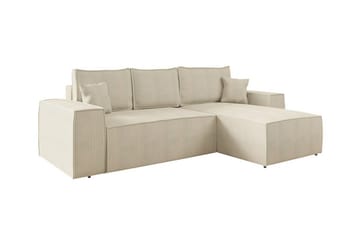 Knocklong 3-seters Hjørnesovesofa - Cream - Møbler - Sofaer - Sovesofaer - Sovesofa divan