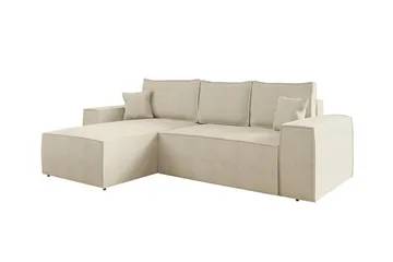 Knocklong 3-seters Hjørnesovesofa - Cream - Møbler - Sofaer - Sovesofaer - Sovesofa divan