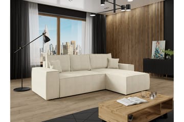 Knocklong 3-seters Hjørnesovesofa - Cream - Møbler - Sofaer - Sovesofaer - Sovesofa divan