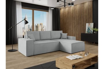 Knocklong 3-seters Hjørnesovesofa - Grå - Møbler - Sofaer - Sovesofaer - Hjørnesovesofa