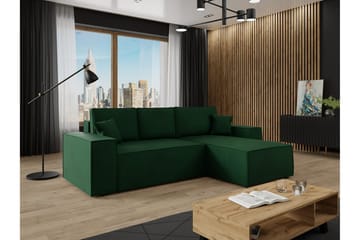 Knocklong 3-seters Hjørnesovesofa - Grøn - Møbler - Sofaer - Sovesofaer - Hjørnesovesofa