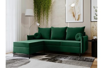 Knocklong 3-seters Hjørnesovesofa - Grøn - Møbler - Sofaer - Sovesofaer - Hjørnesovesofa