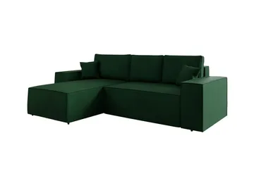 Knocklong 3-seters Hjørnesovesofa - Grøn - Møbler - Sofaer - Sovesofaer - Hjørnesovesofa