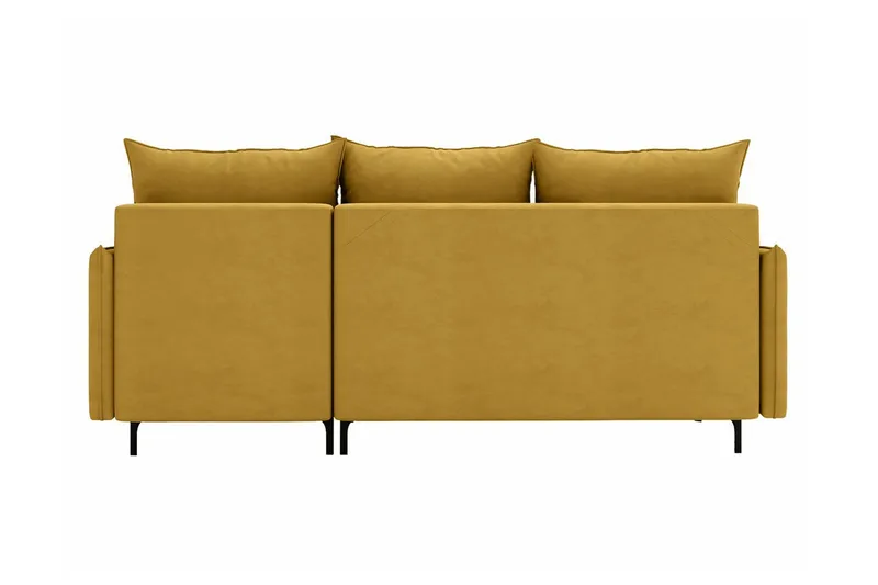 Knocklong 3-seters Hjørnesovesofa - Gul - Møbler - Sofaer - Sovesofaer - Sovesofa divan