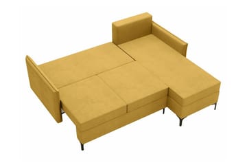 Knocklong 3-seters Hjørnesovesofa - Gul - Møbler - Sofaer - Sovesofaer - Sovesofa divan
