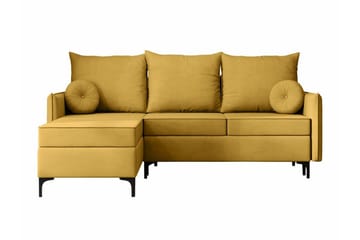 Knocklong 3-seters Hjørnesovesofa - Gul - Møbler - Sofaer - Sovesofaer - Sovesofa divan