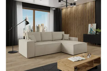 Knocklong 3-seters Hjørnesovesofa - Lyse brun - Møbler - Sofaer - Sovesofaer - Sovesofa divan