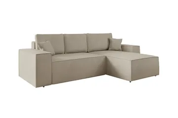 Knocklong 3-seters Hjørnesovesofa - Lyse brun - Møbler - Sofaer - Sovesofaer - Sovesofa divan