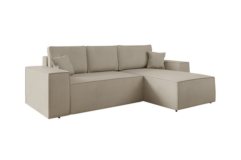 Knocklong 3-seters Hjørnesovesofa, Lyse brun