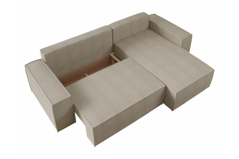 Knocklong 3-seters Hjørnesovesofa - Lysegrå - Møbler - Sofaer - Sovesofaer - Hjørnesovesofa