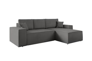 Knocklong 3-seters Hjørnesovesofa - Mørkegrå - Møbler - Sofaer - Sovesofaer - Hjørnesovesofa