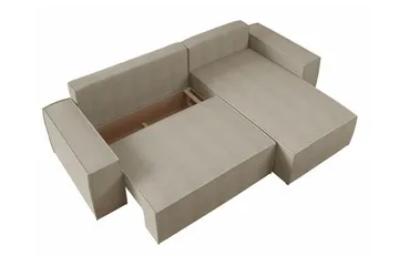 Knocklong 3-seters Hjørnesovesofa - Svart - Møbler - Sofaer - Sovesofaer - Hjørnesovesofa