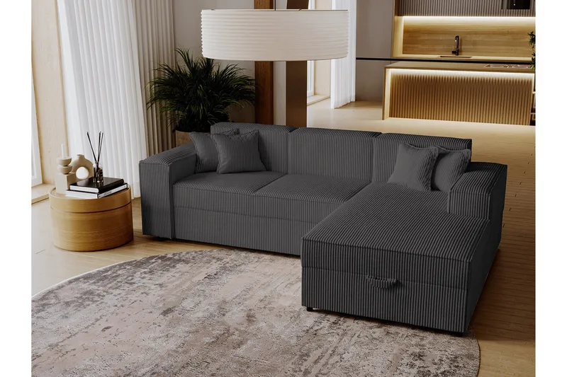 Knocklong 3-seters Hjørnesovesofa - Møbler - Sofaer - Sovesofaer - Hjørnesovesofa