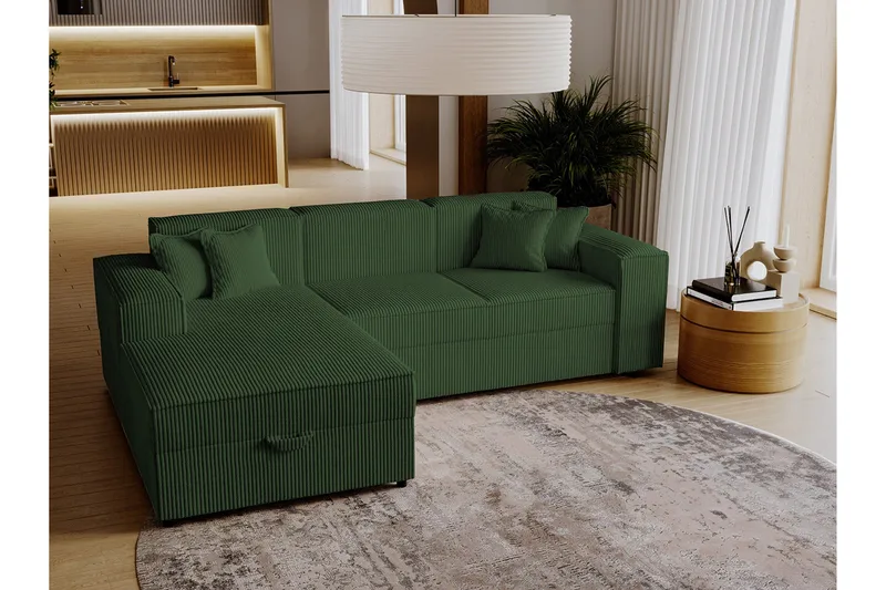 Knocklong 3-seters Hjørnesovesofa - Møbler - Sofaer - Sovesofaer - Hjørnesovesofa