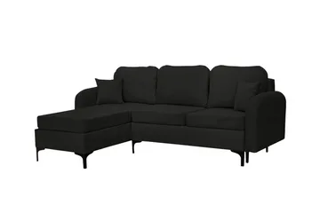 Knocklong 3-sits Hörnbäddsoffa Black - Møbler - Sofaer - Sovesofaer - Hjørnesovesofa