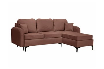 Knocklong 3-sits Hörnbäddsoffa Brown - Møbler - Sofaer - Sovesofaer - Hjørnesovesofa