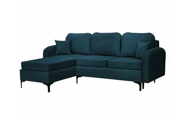 Knocklong 3-sits Hörnbäddsoffa Dark blue - Møbler - Sofaer - Sovesofaer - Hjørnesovesofa