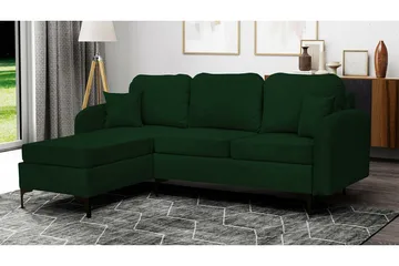 Knocklong 3-sits Hörnbäddsoffa Dark green - Møbler - Sofaer - Sovesofaer - Hjørnesovesofa