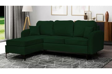 Knocklong 3-sits Hörnbäddsoffa Dark green - Møbler - Sofaer - Sovesofaer - Hjørnesovesofa