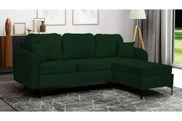 Knocklong 3-sits Hörnbäddsoffa Dark green - Møbler - Sofaer - Sovesofaer - Sovesofa divan
