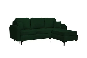 Knocklong 3-sits Hörnbäddsoffa Dark green - Møbler - Sofaer - Sovesofaer - Sovesofa divan