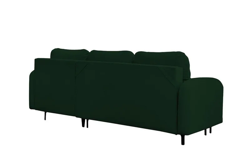 Knocklong 3-sits Hörnbäddsoffa Dark green - Møbler - Sofaer - Sovesofaer - Hjørnesovesofa