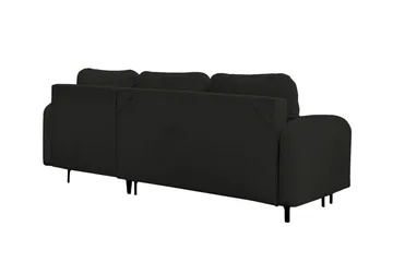 Knocklong 3-sits Hörnbäddsoffa NO_BRAND Black - Møbler - Sofaer - Sovesofaer - Hjørnesovesofa