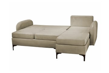 Knocklong 3-sits Hörnbäddsoffa NO_BRAND Black - Møbler - Sofaer - Sovesofaer - Hjørnesovesofa