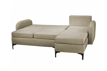 Knocklong 3-sits Hörnbäddsoffa NO_BRAND Brown - Møbler - Sofaer - Sovesofaer - Hjørnesovesofa