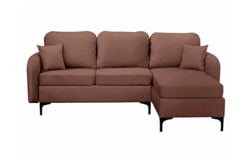 Knocklong 3-sits Hörnbäddsoffa NO_BRAND Brown - Møbler - Sofaer - Sovesofaer - Hjørnesovesofa
