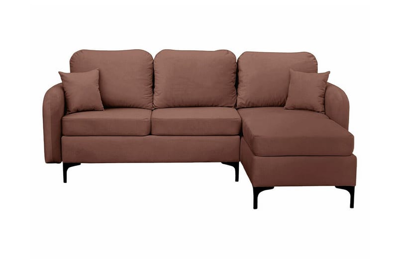 Knocklong 3-sits Hörnbäddsoffa NO_BRAND Brown - Møbler - Sofaer - Sovesofaer - Hjørnesovesofa